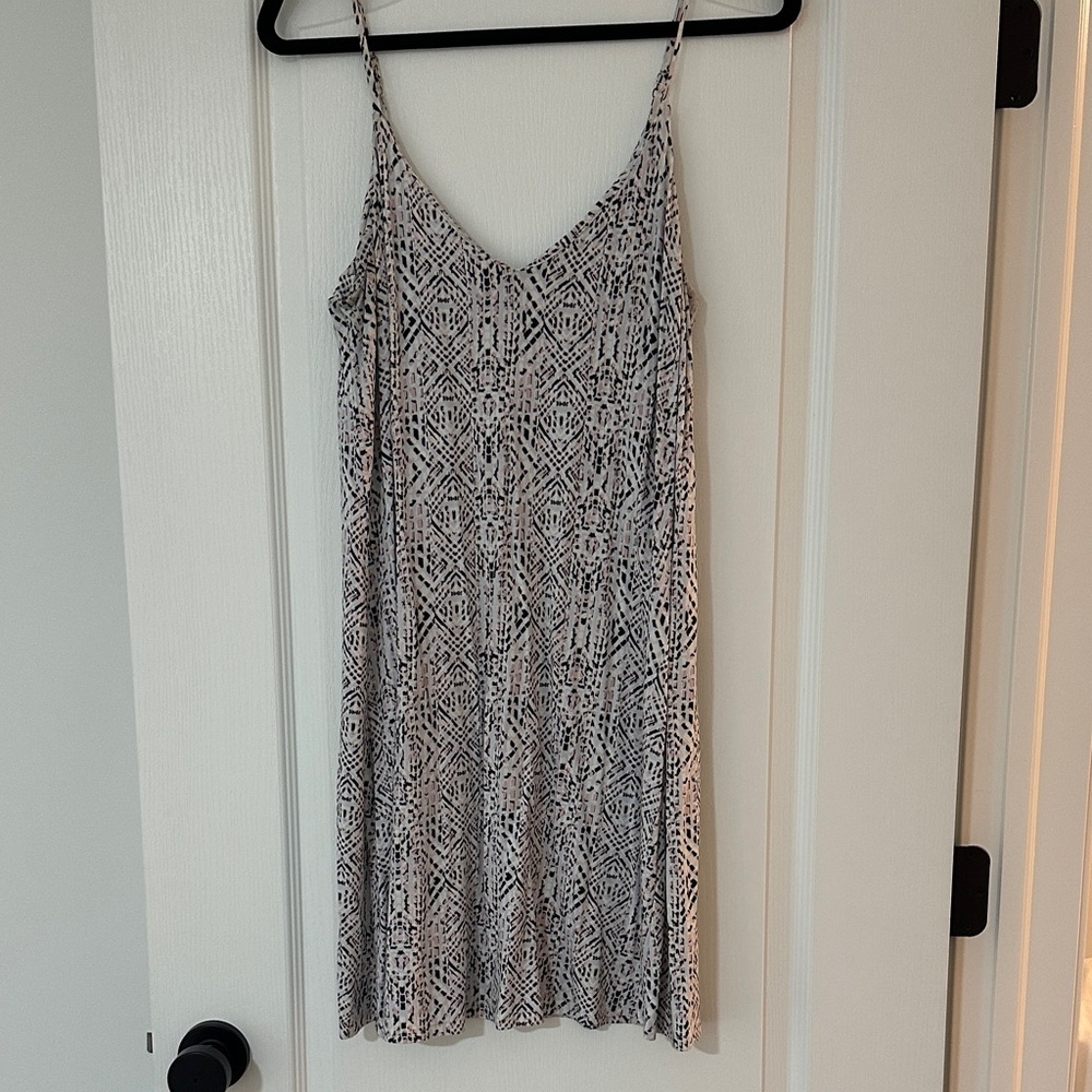 Tart Geometric Black, White and light pink Mini Dress